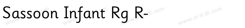 Sassoon Infant Rg R字体转换